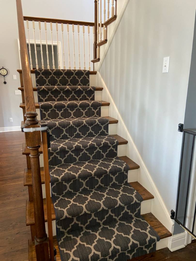 Paradise Carpet One Custom Stair Runner Installation